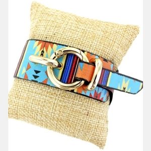 Santa Fe Serape Design Western Print Bracelet